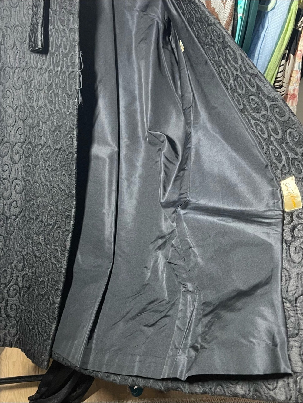 Embroided vintage dress coat - Picture 6 of 7